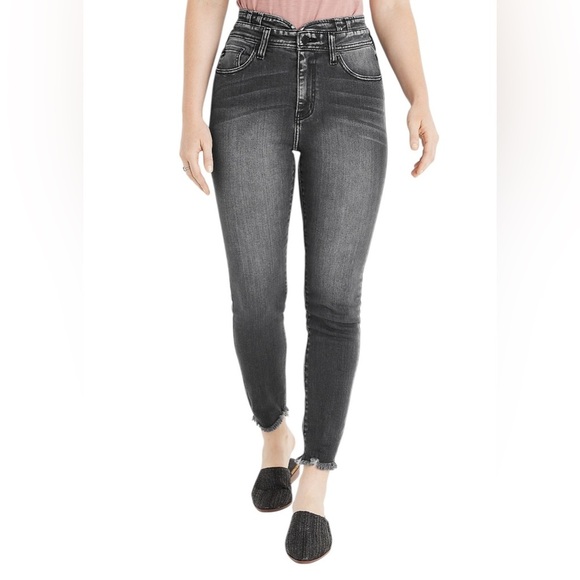Kancan Women's Jeans Size 26 Skinny Gray Stretch High Rise Denim - Picture 1 of 11